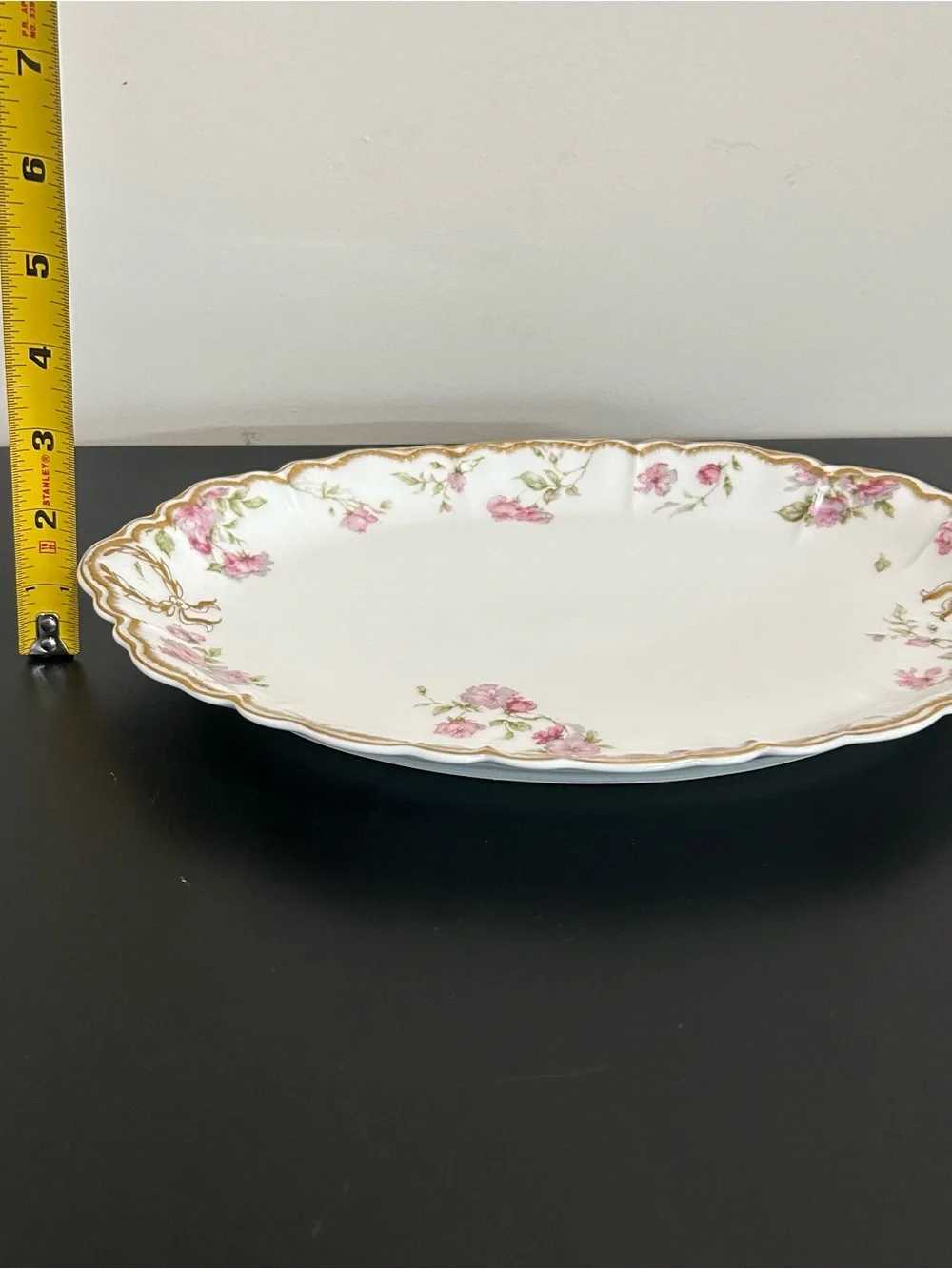 🔻🔻🔻sale Antique Haviland & Co. Limoges 12” Double Gold Oval Serving Platter
